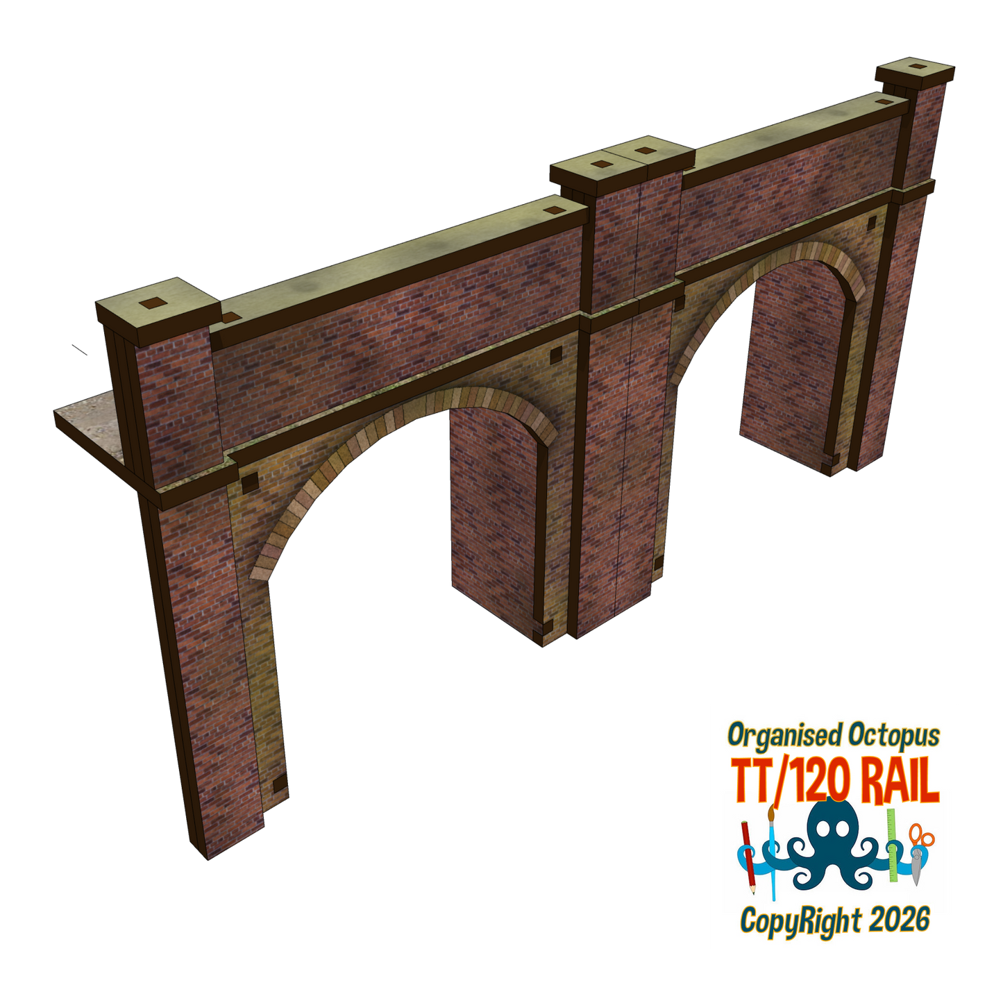 TT:120 Scale Span Arc Bridge