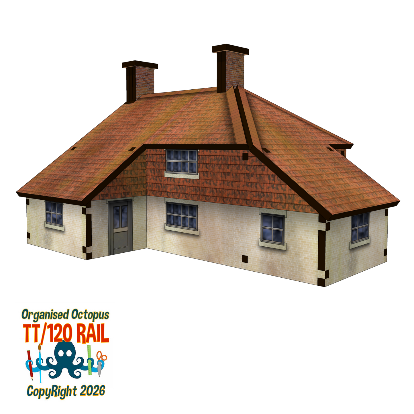 TT:120 Scale South Downs Cottage