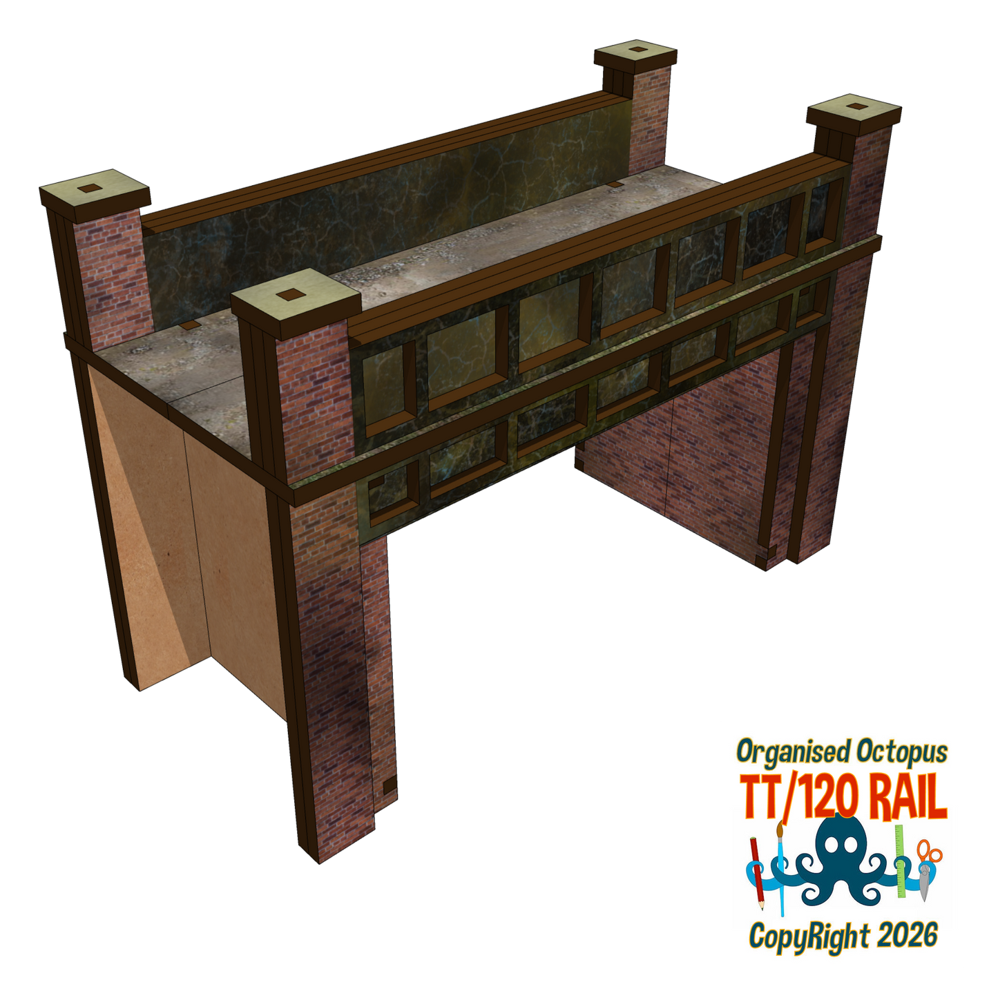 TT:120 Scale Twin Track Steel Bridge