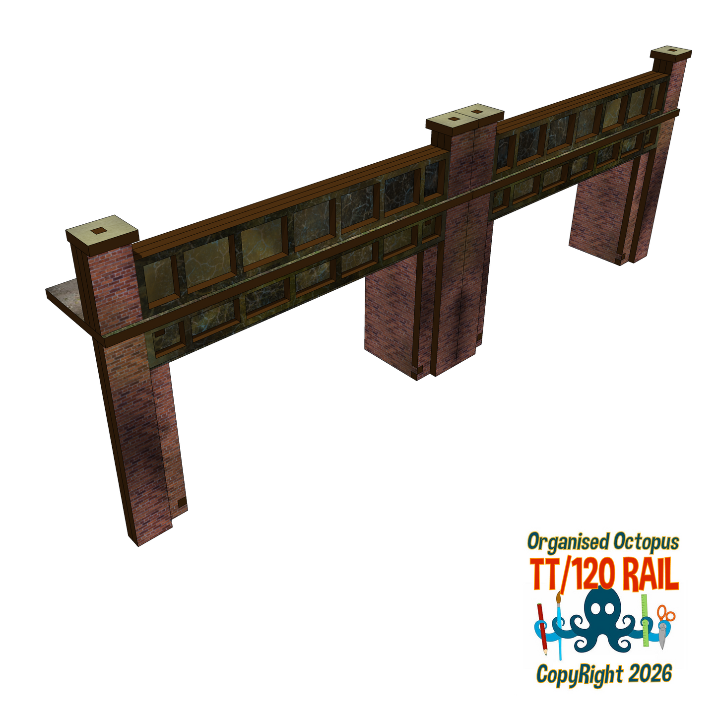 TT:120 Scale Twin Track Steel Bridge