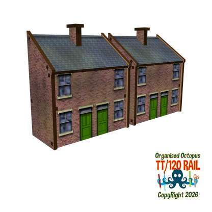 TT:120 Scale 1900s Semi-Detached House