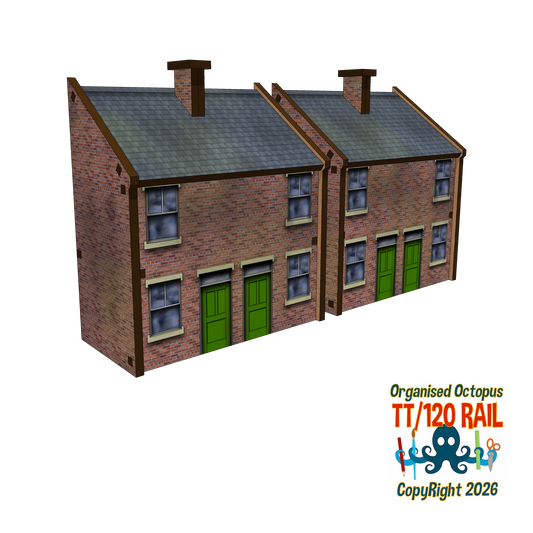 TT:120 Scale 1900s Semi-Detached House