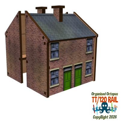 TT:120 Scale 1900s Semi-Detached House