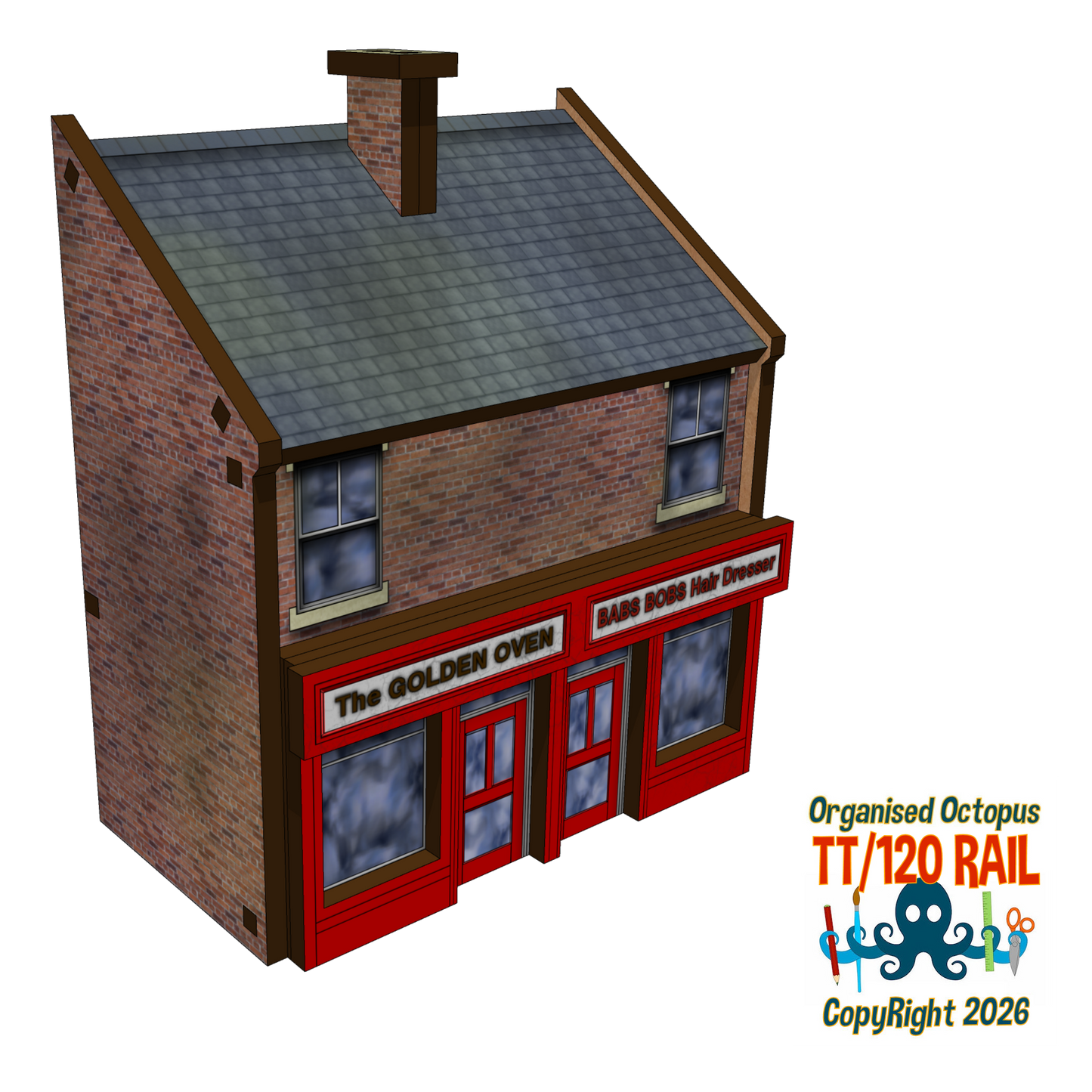 TT:120 Scale Accessory Shop Front Kit