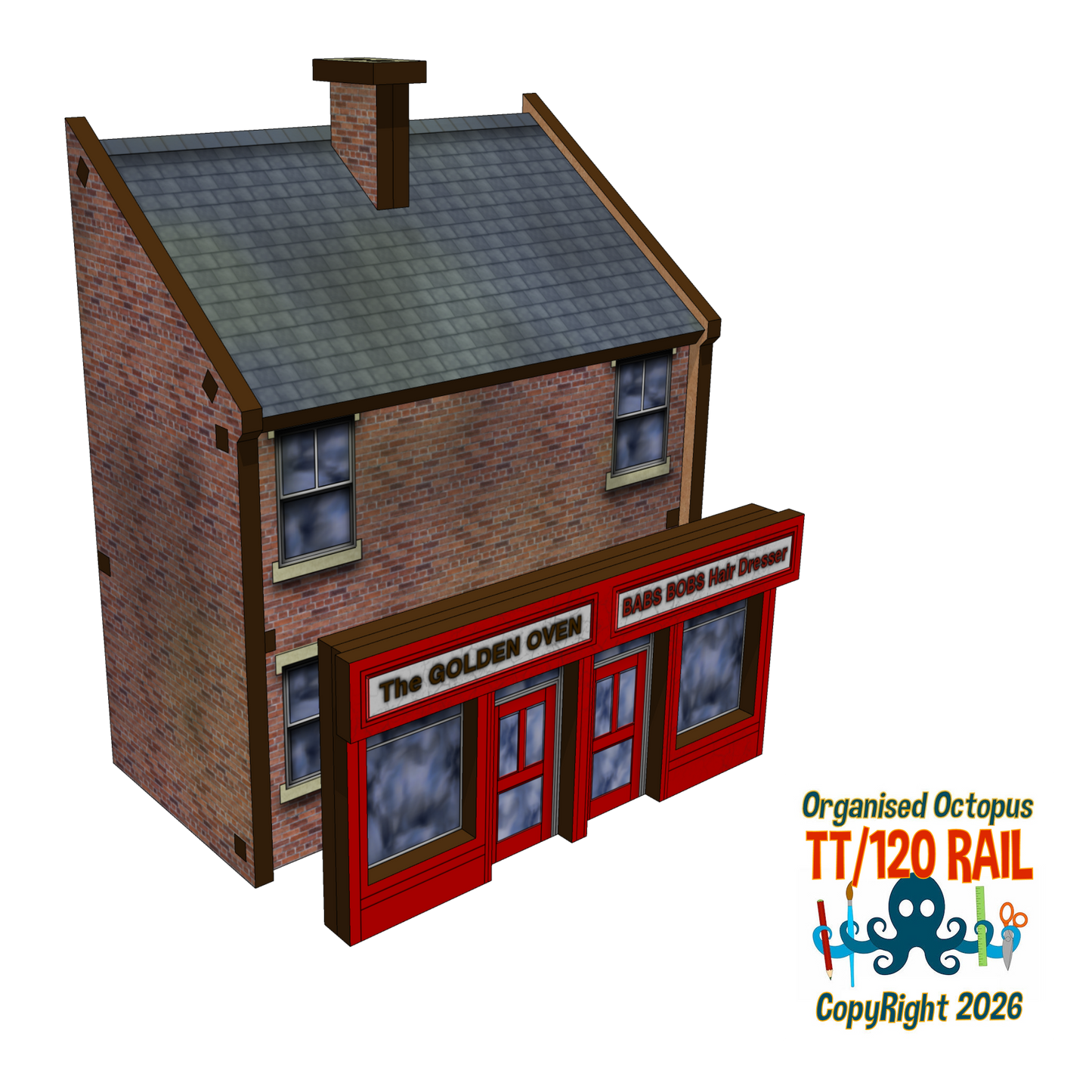 TT:120 Scale Accessory Shop Front Kit