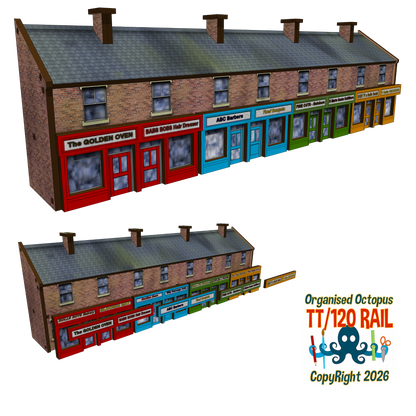 TT:120 Scale Accessory Shop Front Kit