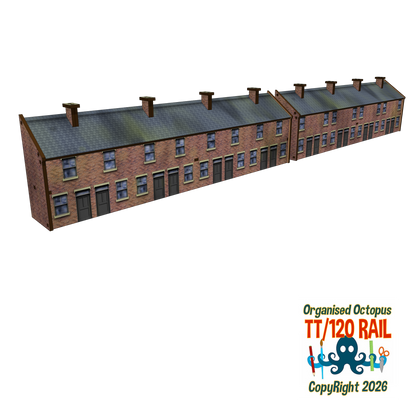 TT:120 Scale 1900s 8 House Terrace