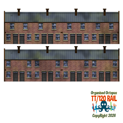 TT:120 Scale 1900s 8 House Terrace