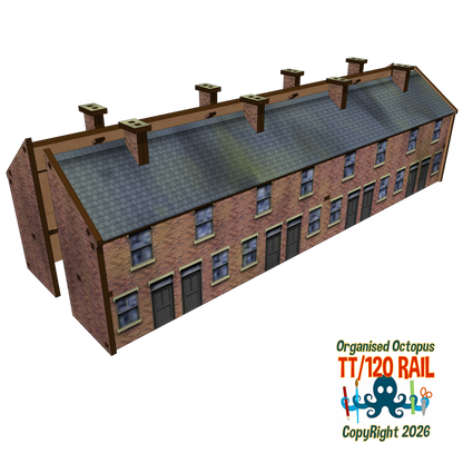 TT:120 Scale 1900s 8 House Terrace