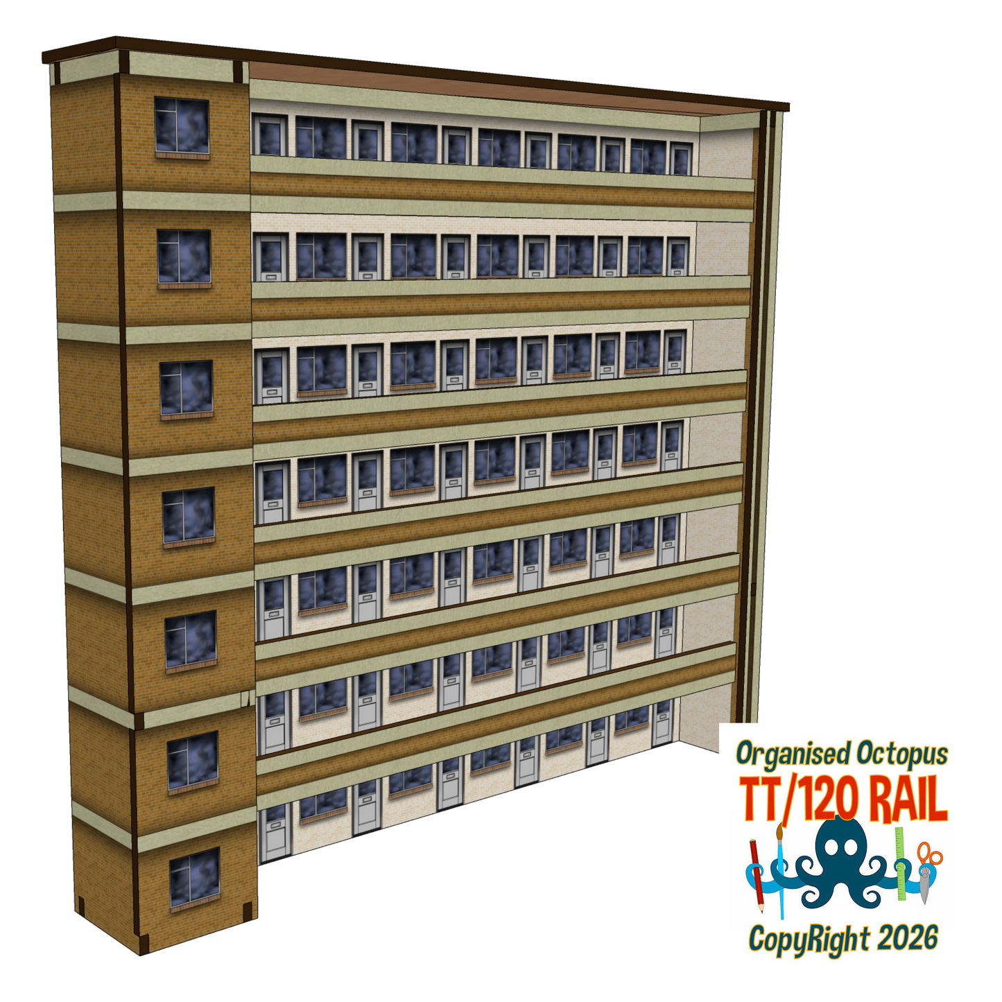 TT:120 1950s Flats 7 Floors with Garage Option