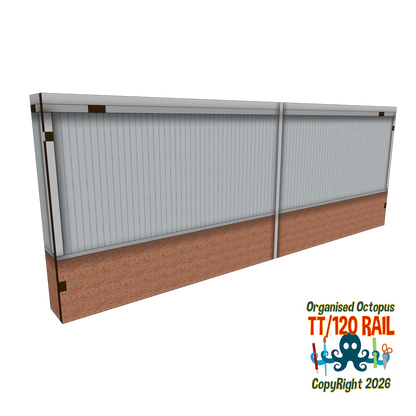 TT:120 Scale Low Relief Modern Warehouses Type 1
