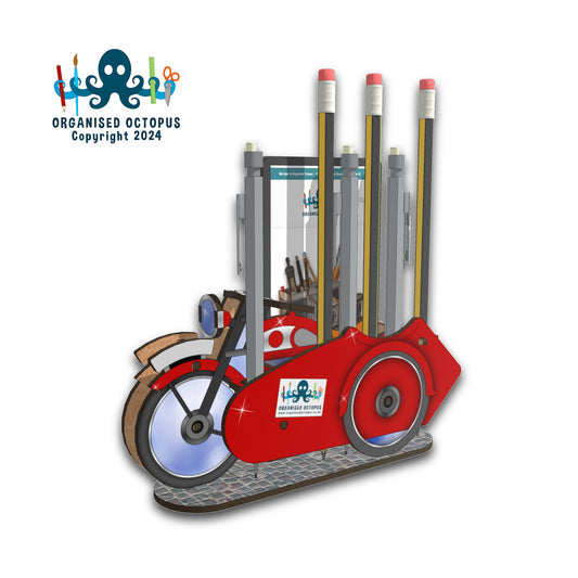 Tidy Motorcycle and Side Car(Red)