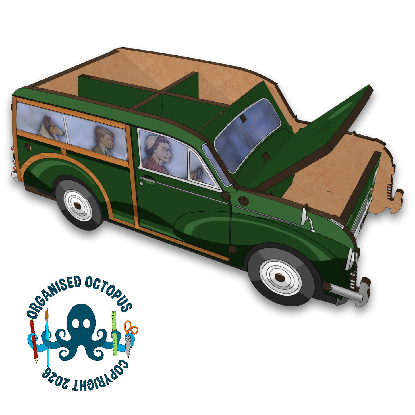 Morris Traveller (Dark Green)