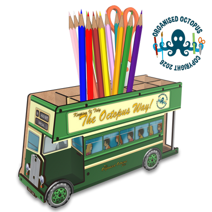 Classic Open Top Double Deck Bus (Green)