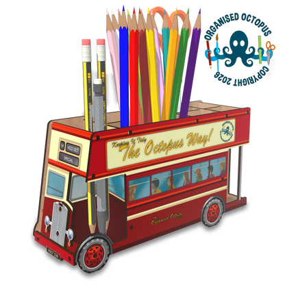 Classic Open Top Double Deck Bus (Red)