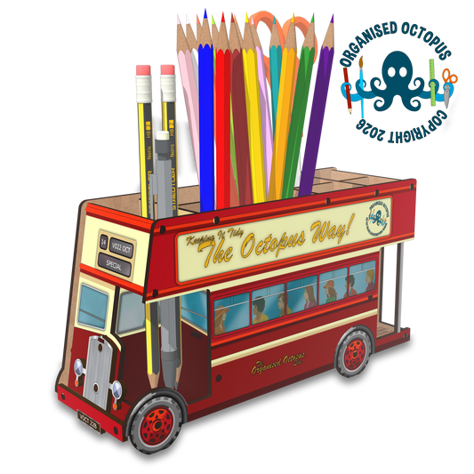 Classic Open Top Double Deck Bus (Red)