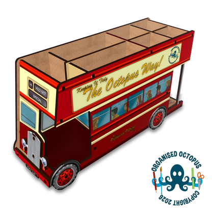 Classic Open Top Double Deck Bus (Red)