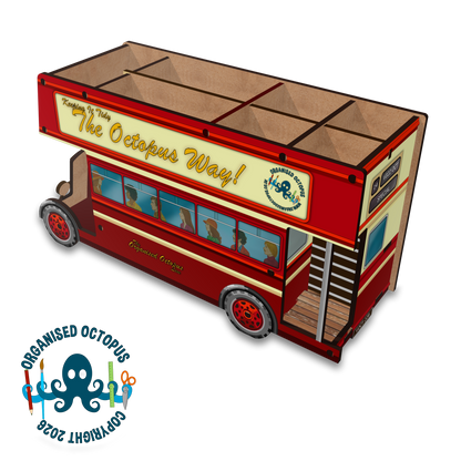 Classic Open Top Double Deck Bus (Red)