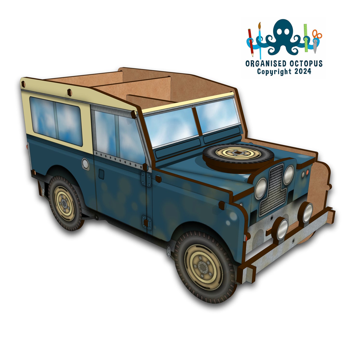 SWB Landrover MK2 (Dark Blue)