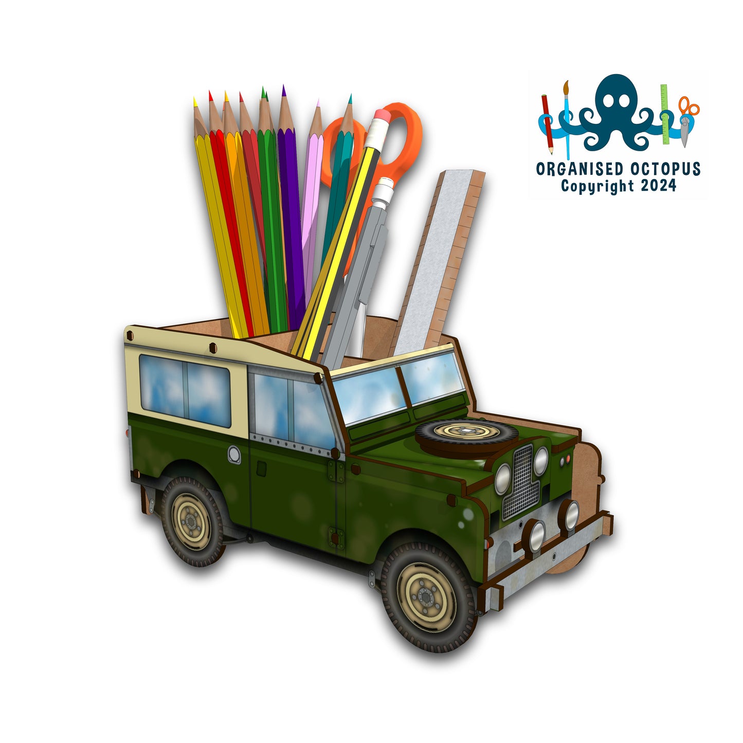 SWB Landrover MK2 (Dark Green)