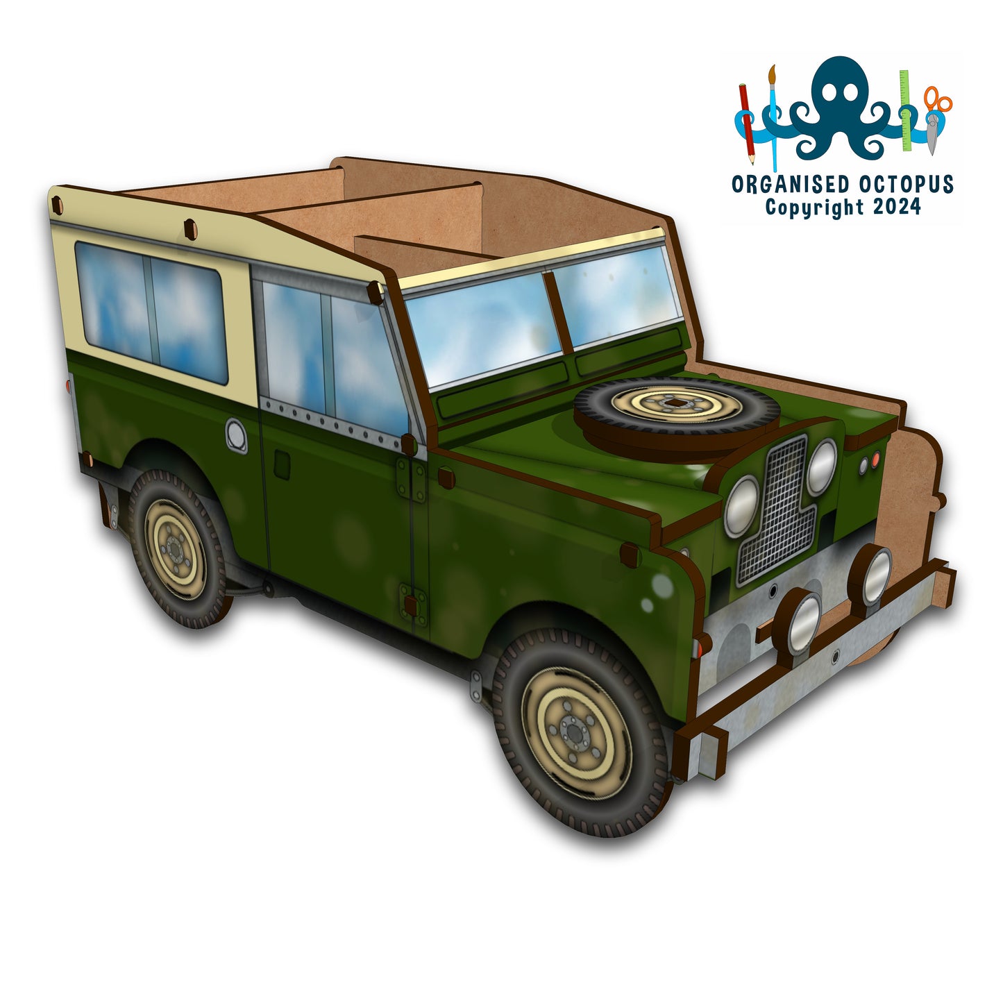 SWB Landrover MK2 (Dark Green)