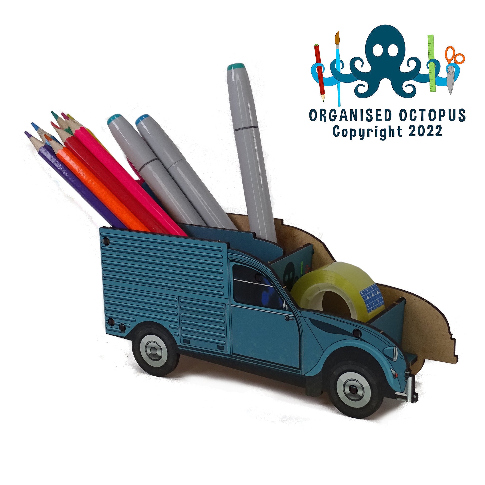 Citroen 2CV Van in Grey Blue