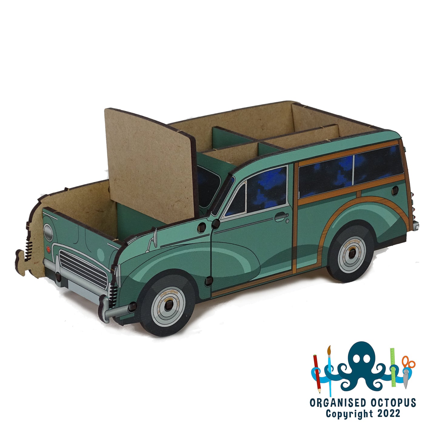 Green Morris Traveler with lift up bonnet