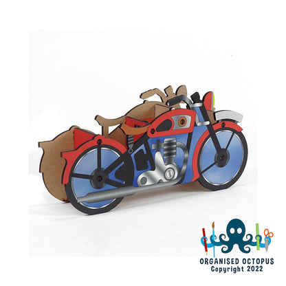 Classic Motorcycle - Red